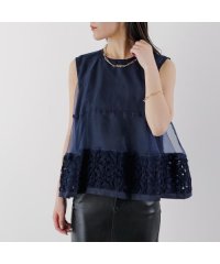 Re.Verofonna/ヴェロフォンナ Re.Verofonna Re.Verofonna ブラウス 5253312 刺繍 レイヤード シアー/508132283