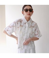 TORRAZZO DONNA/トラッゾドンナ TORRAZZO DONNA TORRAZZO DONNA 半袖 シャツ 6259－530 カットワーク レース/508132284