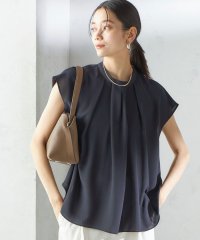 SHIPS WOMEN/〈手洗い可能〉タック タイ フレンチ スリーブ ブラウス/508132512
