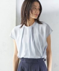 SHIPS WOMEN/〈手洗い可能〉タック タイ フレンチ スリーブ ブラウス/508132512