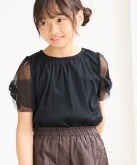 ROPE' PICNIC　KIDS/【KIDS/キッズ】【UVカット・接触冷感】ツイストチュールスリーブトップス/リンクコーデ/508132620