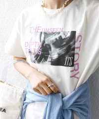 SHIPS WOMEN/【WEB限定】〈手洗い可能〉フォト 刺繍 TEE/508132634