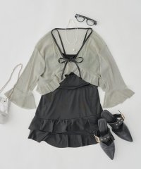 NICE CLAUP/OLIVE des OLIVE OUTLET/【WEB限定】シアーボレロ×裾ティアード水着2点セット/508133128