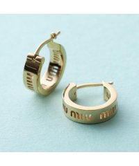 MIUMIU/ミュウミュウ Miu Miu MIUMIU フープピアス 5IO133 2DTU ロゴ/508133143