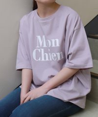 libelle more/リベル モア libelle more 〈接触冷感・USAコットン〉Mon Chienロゴプリント半袖Tシャツ/508133318