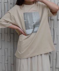 libelle more/リベル モア libelle more 〈接触冷感・USAコットン〉フォト転写プリント半袖Tシャツ/508133319