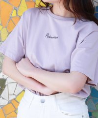 libelle more/リベル モア libelle more 〈接触冷感・USAコットン〉ロゴ刺繍プリント半袖Tシャツ/508133321