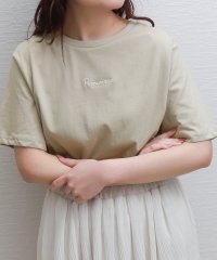 libelle more/リベル モア libelle more 〈接触冷感・USAコットン〉ロゴ刺繍プリント半袖Tシャツ/508133321