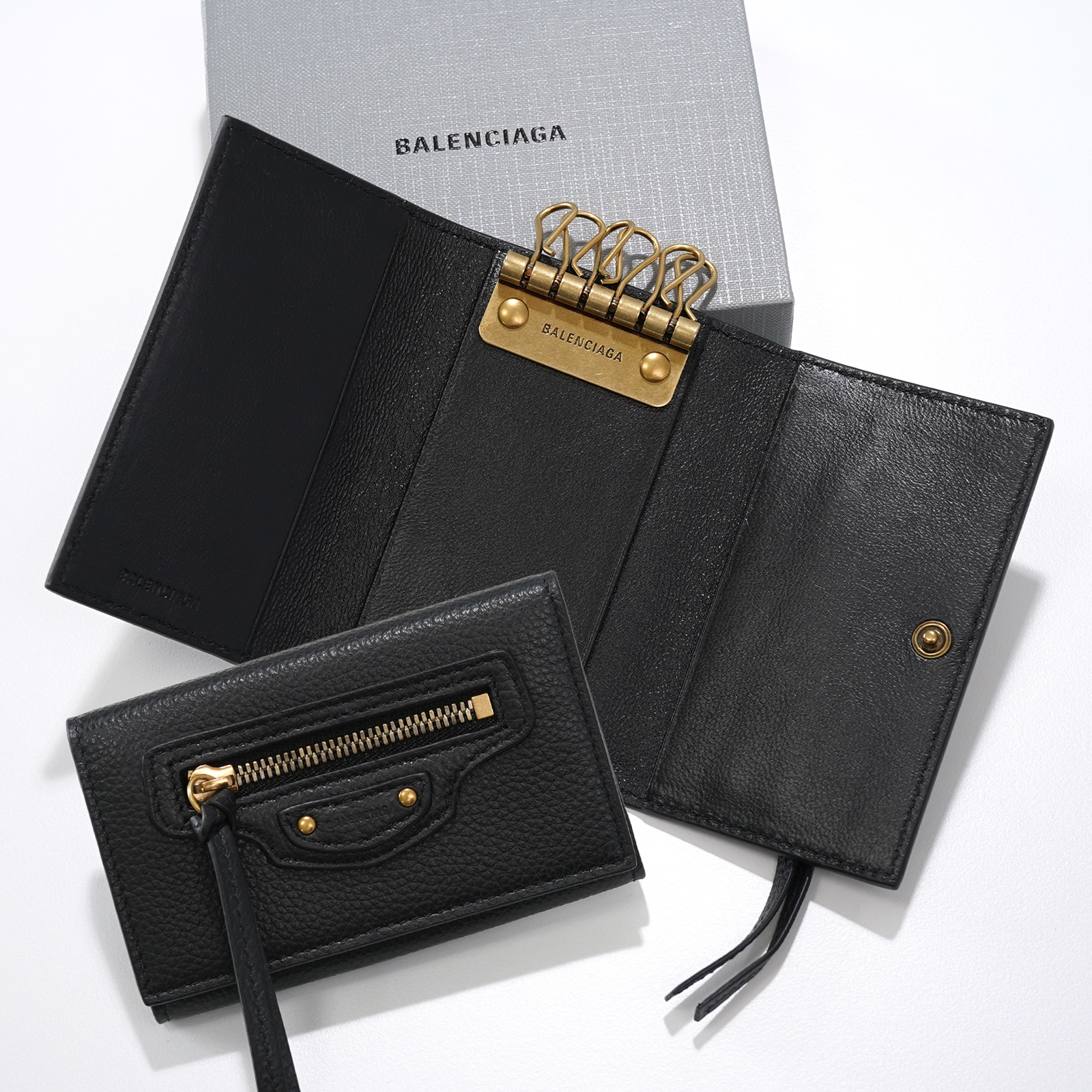 バレンシアガ BALENCIAGA 6連 キーケース 650854 ブラック バレンシアガ BALENCIAGA 6連 キーケース 650854 ブラック