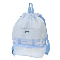 cinemacollection/シネマコレクション cinemacollection プールバッグ 二層式ナップサック チェックエモーションズ カミオジャパン サマーレジャー用品 海プール グ/508133491