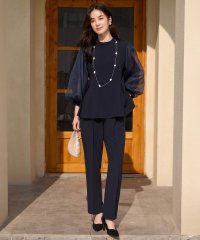 DRESS+/ドレスプラス DRESS+ リボン取り外し可能なセットアップ パンツドレス/508133616