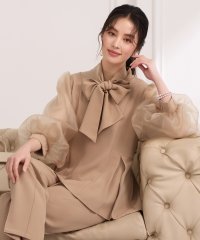 DRESS+/ドレスプラス DRESS+ リボン取り外し可能なセットアップ パンツドレス/508133616