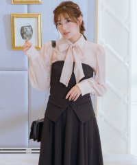 Retica/レティカ Retica シンプルベスト+フレアロングスカートセットアップ結婚式パーティードレス30代40代/508133677
