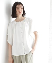 THE SHOP TK/袖フレアブラウス【防シワ／接触冷感／洗濯機OK/セットアップ可】/508133738
