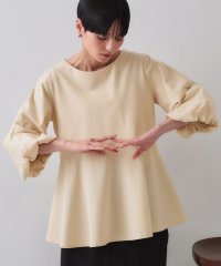 OPAQUE.CLIP/ボリュームスリーブペプラムトップス【洗濯機洗い可】/508133739