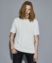 5351POURLESHOMMES/【25S/S】スレッド クルーネック 半袖ニット/508133787