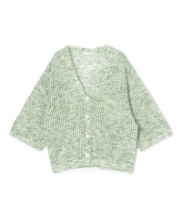 GALERIE VIE/カスリリネン Vネックカーディガン/508133881