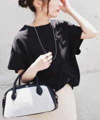 quaranciel/quaranciel:〈洗濯機可能〉カノコ Vガゼット ショートスリーブ TEE/508133894