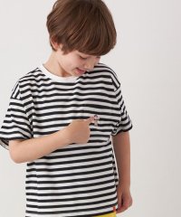 SHIPS any WOMEN/【SHIPS any別注】UNIVERSAL OVERALL: WINDY Jr. ワッペン ボーダー Tシャツ <KIDS>/508133896