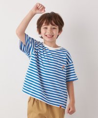 SHIPS any WOMEN/【SHIPS any別注】UNIVERSAL OVERALL: WINDY Jr. ワッペン ボーダー Tシャツ <KIDS>/508133896