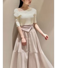 SNIDEL/Sustainableアシメリブニットプルオーバー/508133929