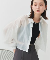 ad thie/アドティエ ad thie 【2025SS新作】シアーワッシャーショート丈シャツ/508133933