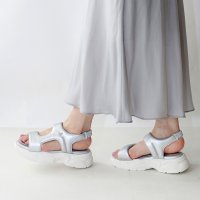 Fin/フィン Fin パデッド厚底スポーツサンダル【低反発スポンジ入り】/508134108