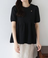 BLUEEAST/ブルーイースト BLUEEAST チャーム付きペプラムリブニット/508134121