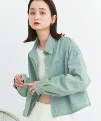 ad thie/アドティエ ad thie 【2025SS新作】ポケット付きショート丈デニムシャツ/508134152