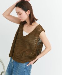 ad thie/アドティエ ad thie 【2025SS新作】Vネックメッシュニットベスト/508134158