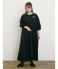 Samansa Mos2/【S/Mサイズ】イニシャル刺繍7分袖ティアードワンピース/508134259