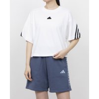 adidas/アディダス adidas レディース 半袖Tシャツ フューチャーアイコン スリーストライプス 半袖Tシャツ IV5270 (ホワイト)/508134385