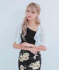 Tika/ティカ Tika キャバドレス シフォン素材フリル半袖ボレロ (M/XLサイズ)/508134421