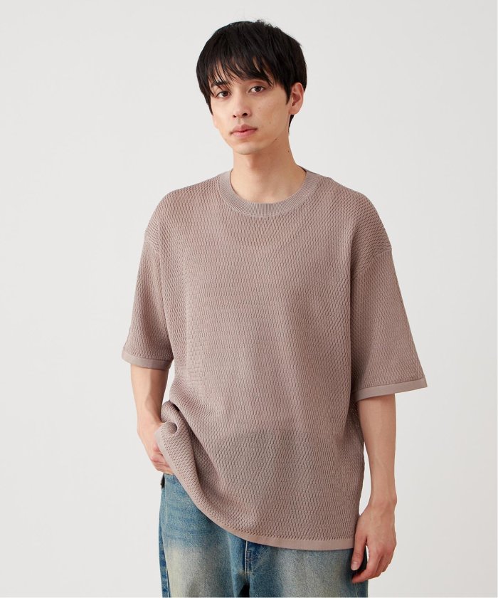 セール】サーマルメッシュ サマーニットTシャツ(508134722