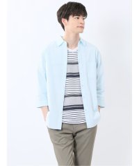 m.f.editorial/綿パナマ レギュラーカラー7分袖シャツ/508134754