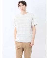 m.f.editorial/エムエフエディトリアル m.f.editorial メッシュボーダー クルーネック半袖Tシャツ/508134756