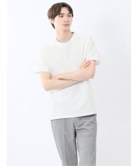 m.f.editorial/ピンタックボーダー クルーネック半袖Tシャツ/508134759