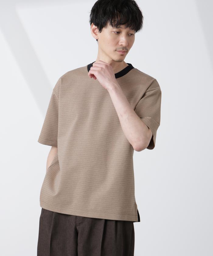 WEB限定/ワイドシルエットボーダーTシャツ(507889216) | ナノ