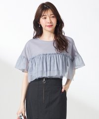 any SiS S/【洗える】チュール重ね プルオーバー/508132220