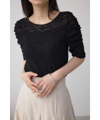 AZUL by moussy/2WAYギャザーレーストップス/508132319