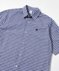 TAKEO KIKUCHI/タケオキクチ TAKEO KIKUCHI ジェントルマンヘッド 1ポイント綿麻チェック半袖シャツ/508133757