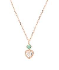 Samantha Tiara/K10PG ハートネックレス≪5月 誕生石≫/508135330