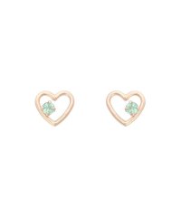 Samantha Tiara/K10PG ハートピアス≪5月 誕生石≫/508135331