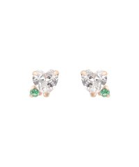 Samantha Tiara/K10PG ハートストーンピアス≪5月 誕生石≫/508135332
