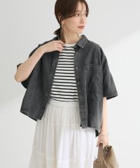Green Parks/グリーン パークス Green Parks ライトデニム5分袖シャツ/508135380