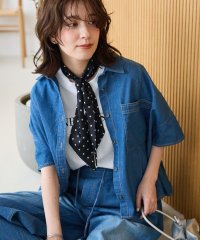 Green Parks/グリーン パークス Green Parks ライトデニム5分袖シャツ/508135380