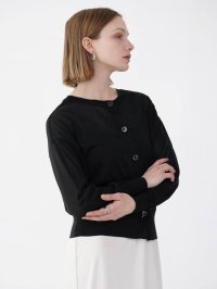 Aga/アーガ Aga シアーニットカーディガン/508135386