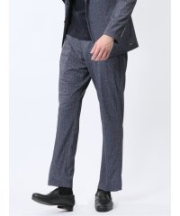 TAKA-Q/TechDenim スリムフィット ノータックパンツ 紺（セットアップ可能）/508135479
