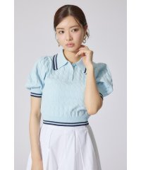 rienda/ポロデザインニットトップス/508135310