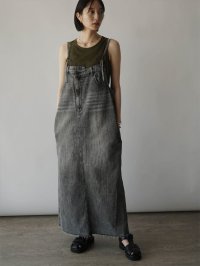 RADIATE/ラディエイト RADIATE アシメフロントデニムジャンパースカート（light gray）/508136920